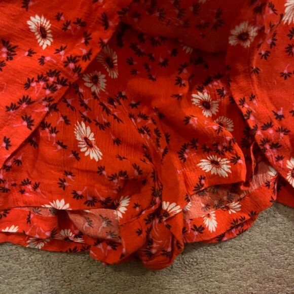 Free People Jinx Floral Mini Dress Romper Size 4 - Picture 10 of 12